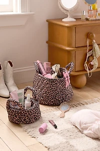 Sophie Patterned Puffy Fabric Storage Basket