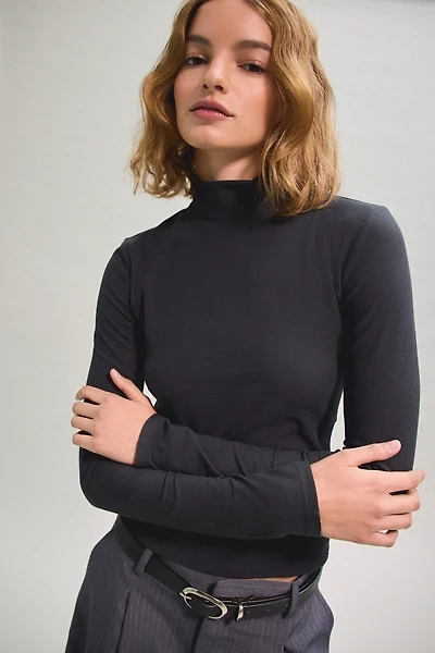 BDG Turtleneck Long Sleeve Spill The Tee