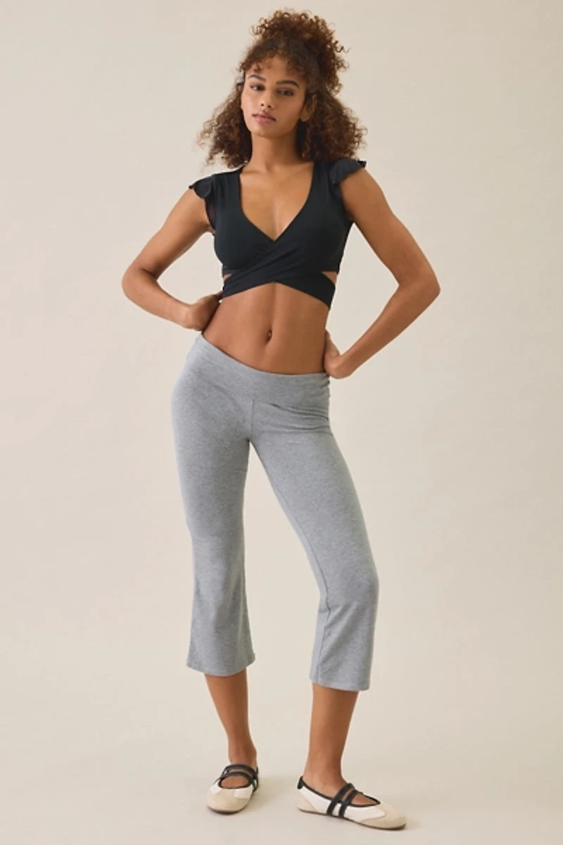Out From Under Pirouette Flutter Sleeve Wrap Top