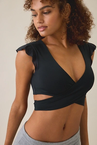 Out From Under Pirouette Flutter Sleeve Wrap Top