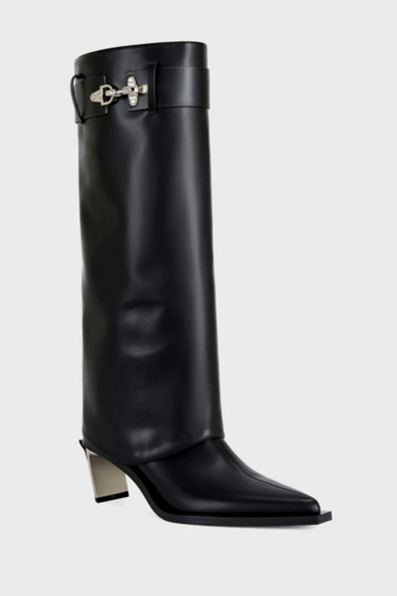 Azalea Wang Chrono Metal Heeled Boot