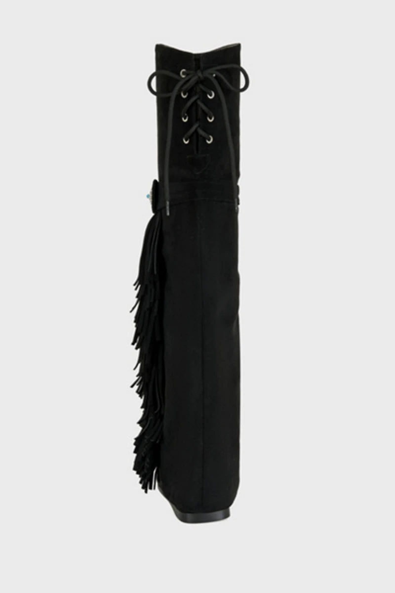 Azalea Wang Edmund Flat Moccasin Boot