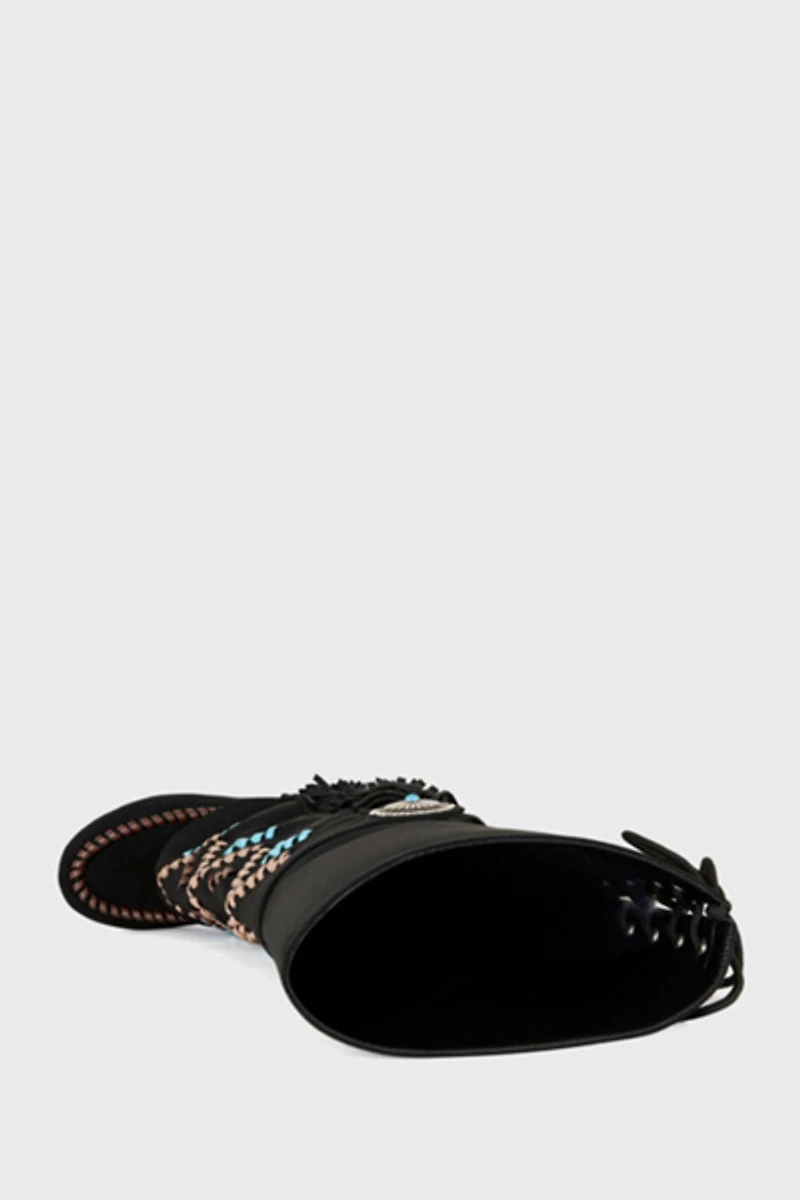 Azalea Wang Edmund Flat Moccasin Boot