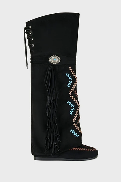 Azalea Wang Edmund Flat Moccasin Boot