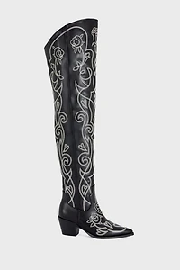 Azalea Wang Kess Over The Knee Western Boot
