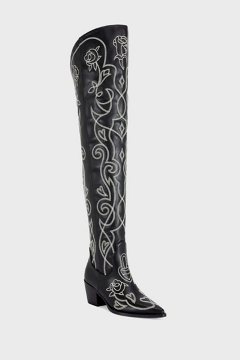 Azalea Wang Kess Over The Knee Western Boot