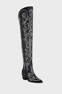 Azalea Wang Kess Over The Knee Western Boot