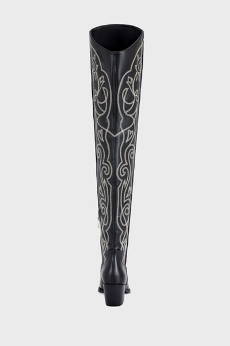 Azalea Wang Kess Over The Knee Western Boot