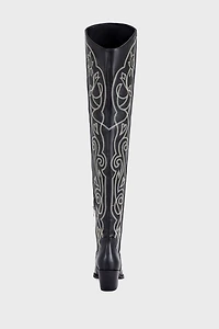 Azalea Wang Kess Over The Knee Western Boot