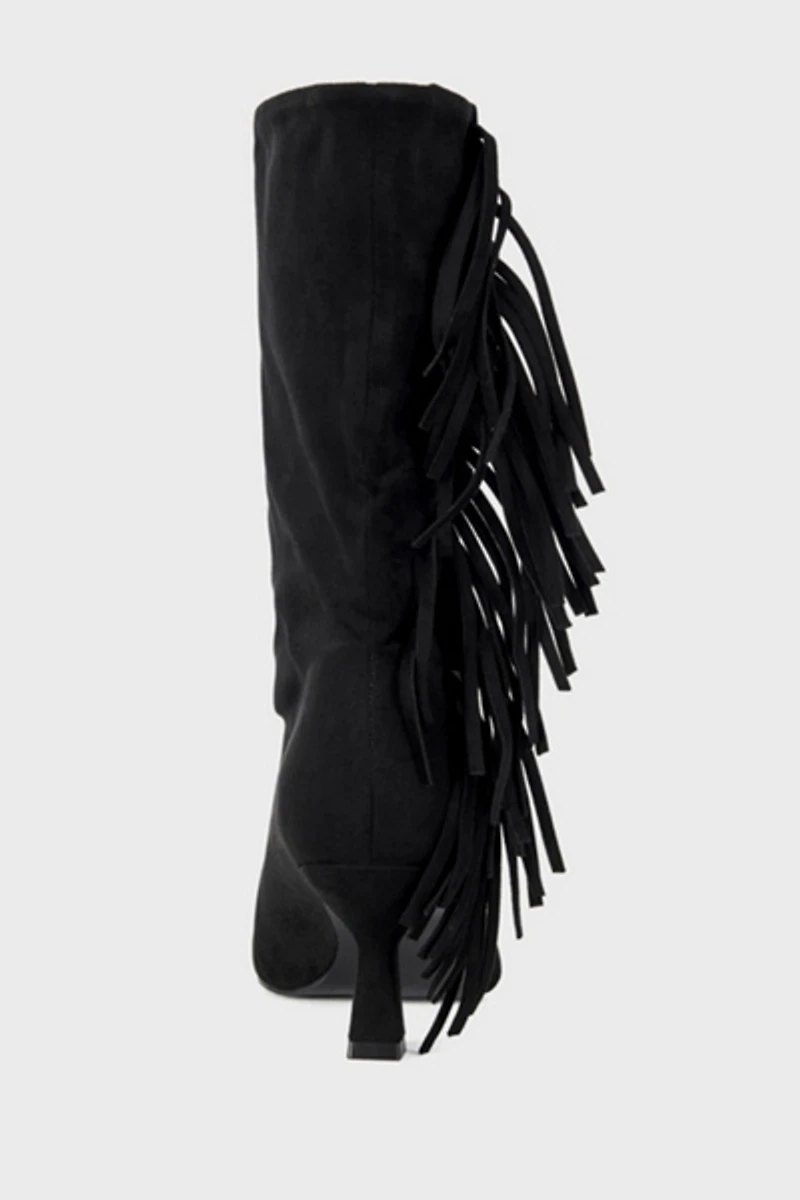 Azalea Wang Sariah Fringe Bootie