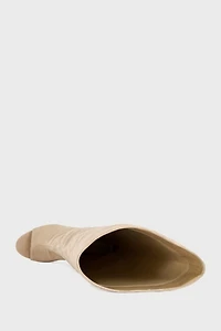 Azalea Wang Vincent Peep Toe Wedge Boot