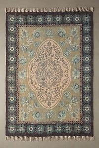 Minerva Floral Digital Printed Chenille Rug