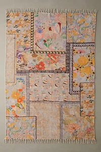 Colorful Floral Digital Printed Chenille Rug