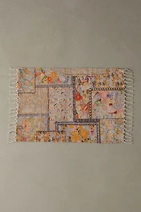 Colorful Floral Digital Printed Chenille Rug