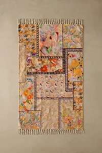 Colorful Floral Digital Printed Chenille Rug