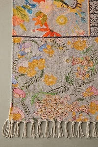Colorful Floral Digital Printed Chenille Rug