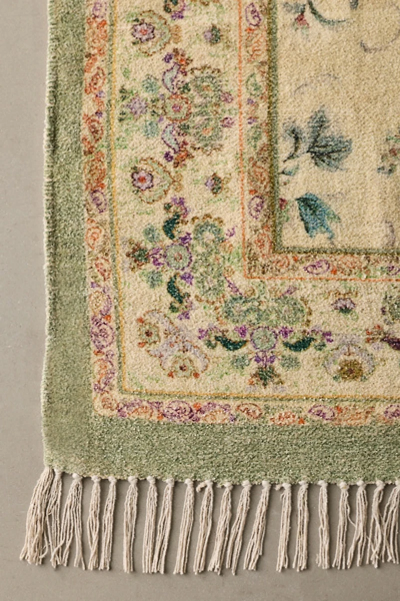 Lola Floral Digital Printed Chenille Rug