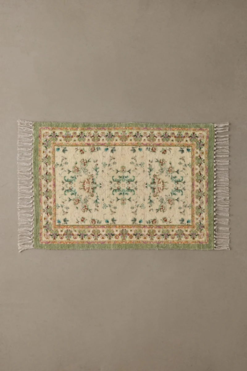 Lola Floral Digital Printed Chenille Rug