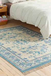 Lola Floral Digital Printed Chenille Rug