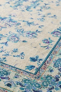 Lola Floral Digital Printed Chenille Rug
