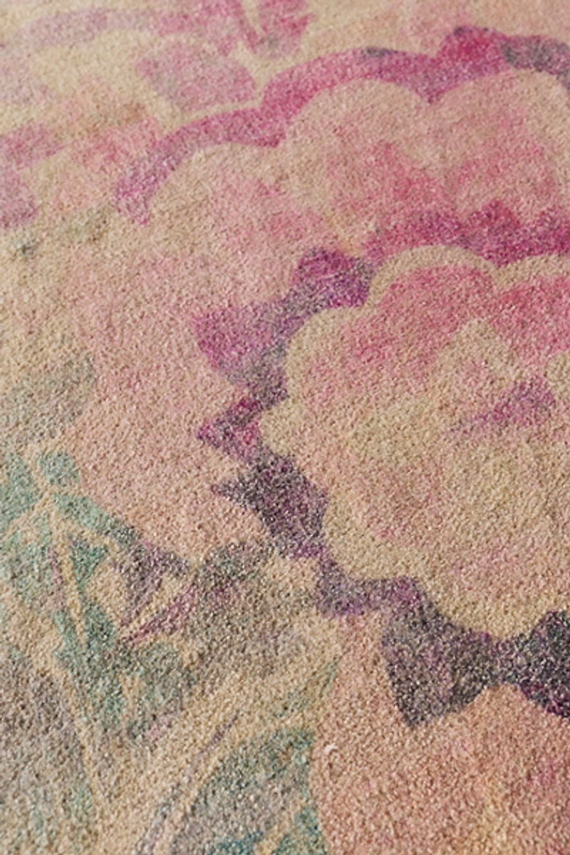 Enisa Floral Digital Printed Chenille Rug