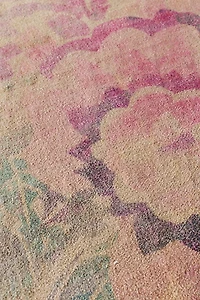 Enisa Floral Digital Printed Chenille Rug