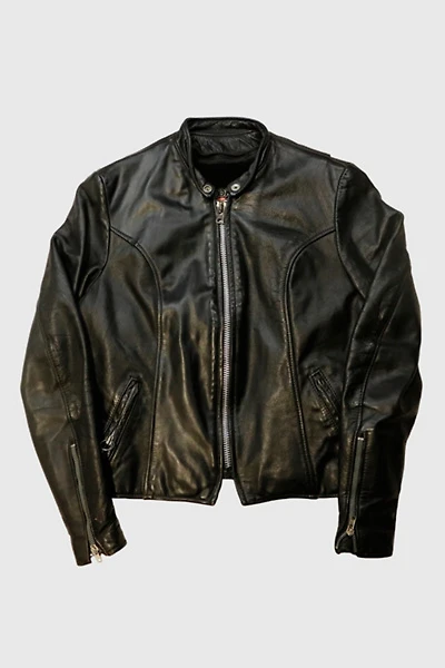 Vintage Brooks Cafe Racer Motorcycle Leather Jacket