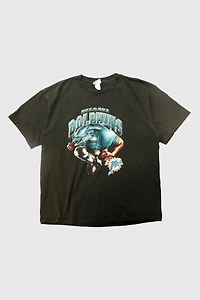 Vintage 2001 Miami Dolphins Football Player Graphic T-Shirt