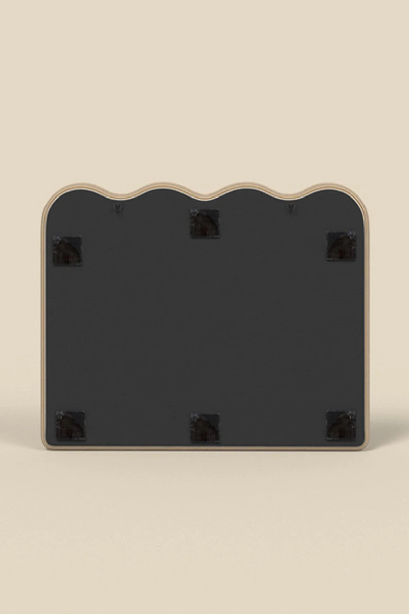 Carmie Scalloped No Nails Floating Headboard