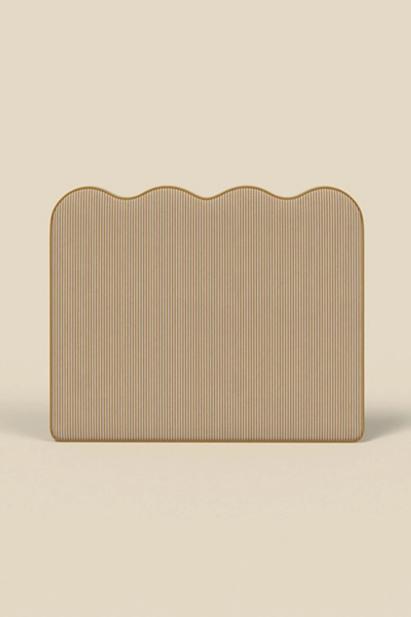 Carmie Scalloped No Nails Floating Headboard