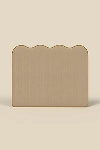 Carmie Scalloped No Nails Floating Headboard