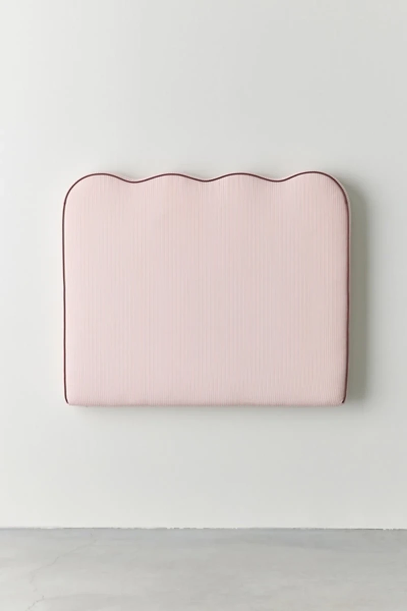 Carmie Scalloped No Nails Floating Headboard