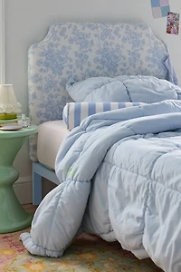 Mila Crowned Upholstered Floating Headboard