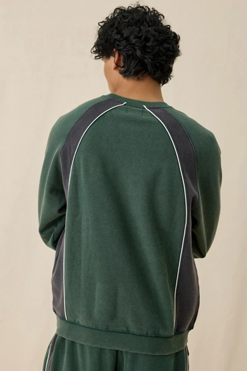 iets frans… Logo Paneled Crew Neck Sweatshirt