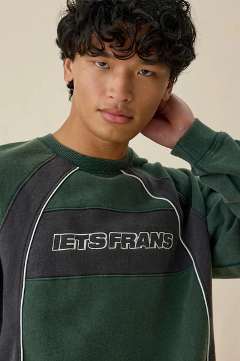 iets frans… Logo Paneled Crew Neck Sweatshirt