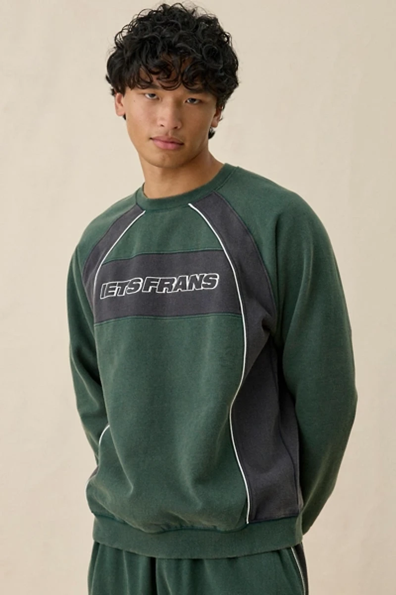 iets frans… Logo Paneled Crew Neck Sweatshirt