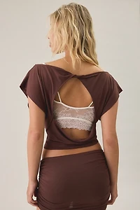 Out From Under Bid Day Open-Back Crop Top