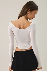Out From Under Color Me Captivating Long Sleeve Boatneck Tee
