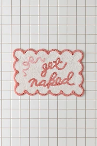 Get Naked Scalloped Bath Mat
