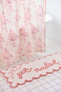 Get Naked Scalloped Bath Mat