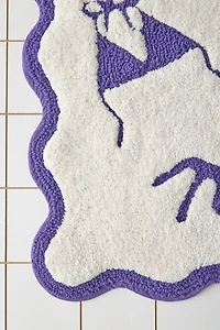 Get Naked Scalloped Bath Mat