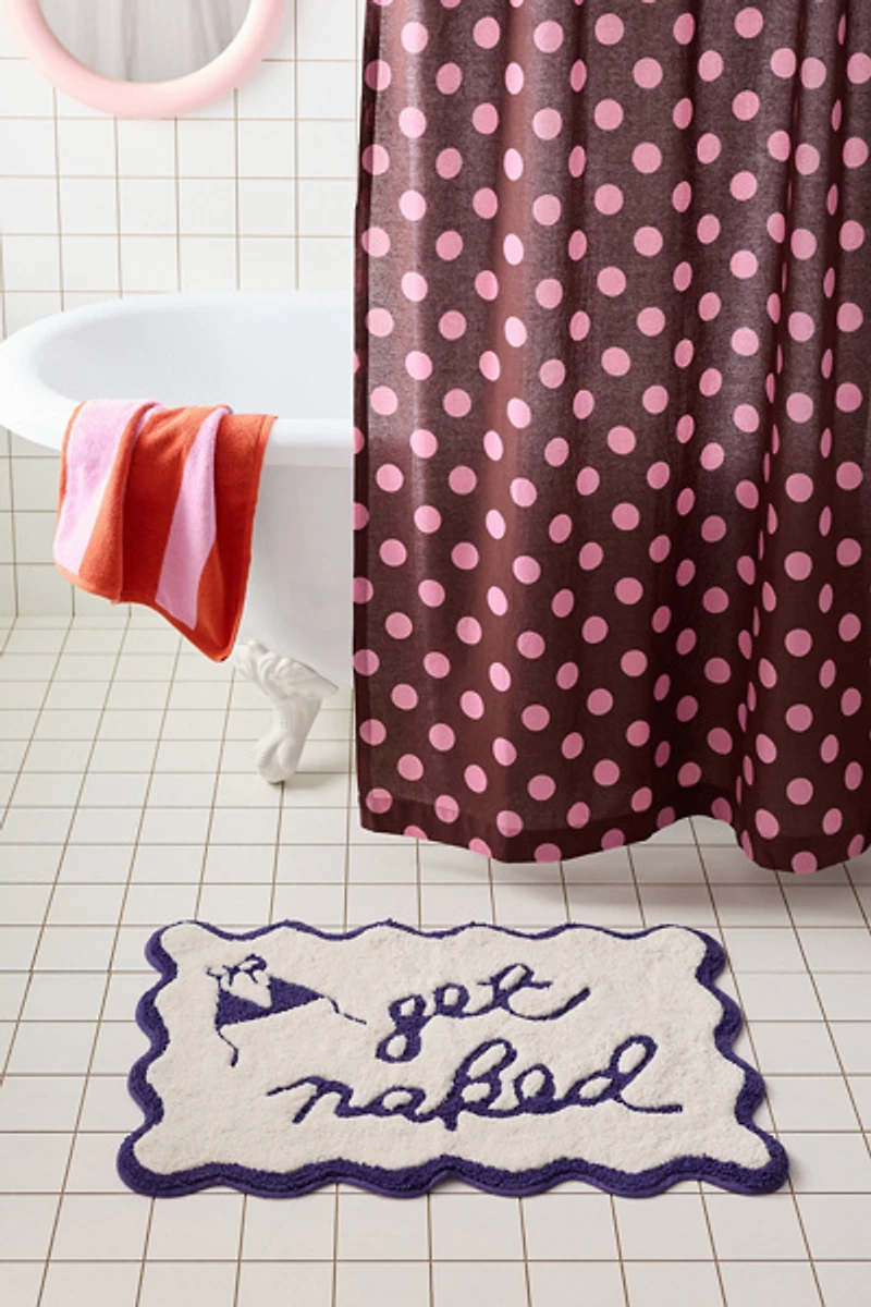 Get Naked Scalloped Bath Mat