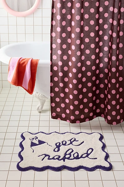 Get Naked Scalloped Bath Mat