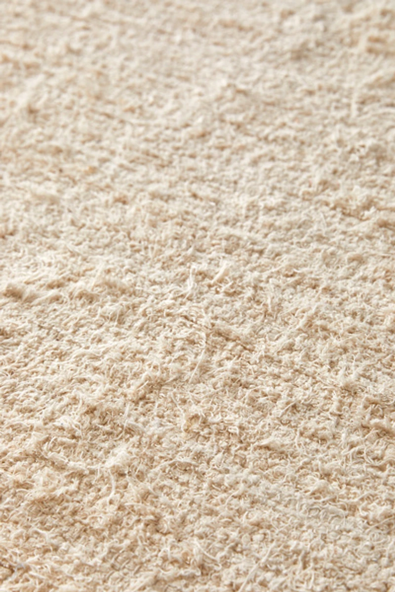 Solid Woven Shag Rag Rug