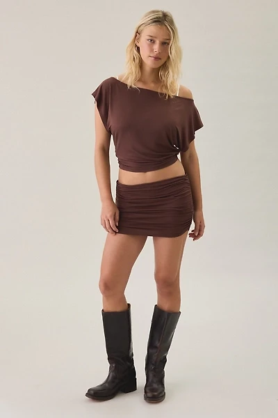 Out From Under Bid Day Ruched Mini Skort