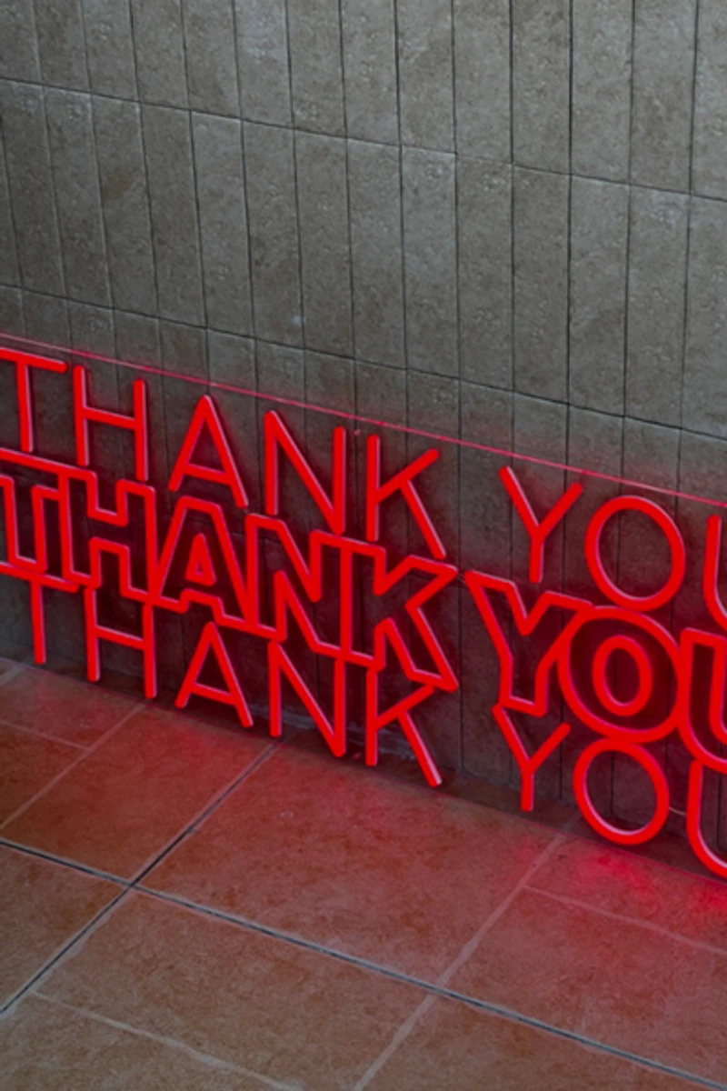 Echo Neon Thank You Neon Sign