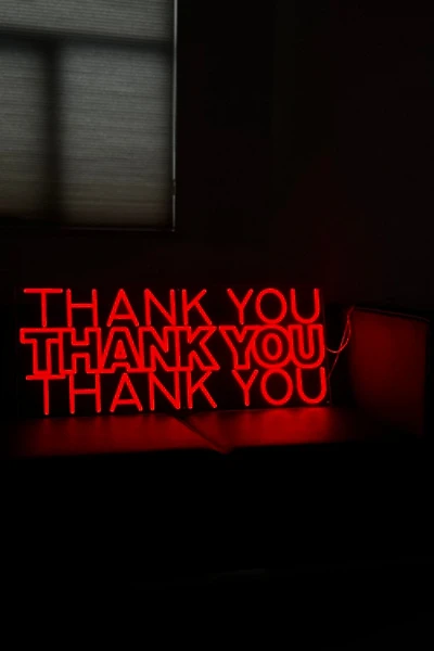 Echo Neon Thank You Neon Sign