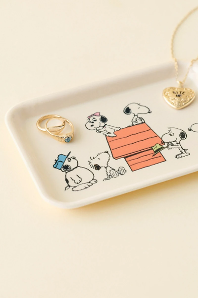 Three Potato Four X Peanuts Snoopy Siblings Dog House Trinket Tray