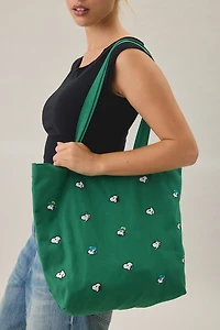 Three Potato Four X Peanuts Snoopy Embroidered Tote Bag