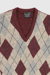 Vintage Argyle Sweater Vest